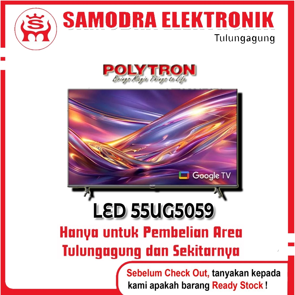 TV LED POLYTRON 55 Inch Smart UHD 4K – 55UG5059 Android TV Dolby Vision | TV POLYTRON Smart | Televi