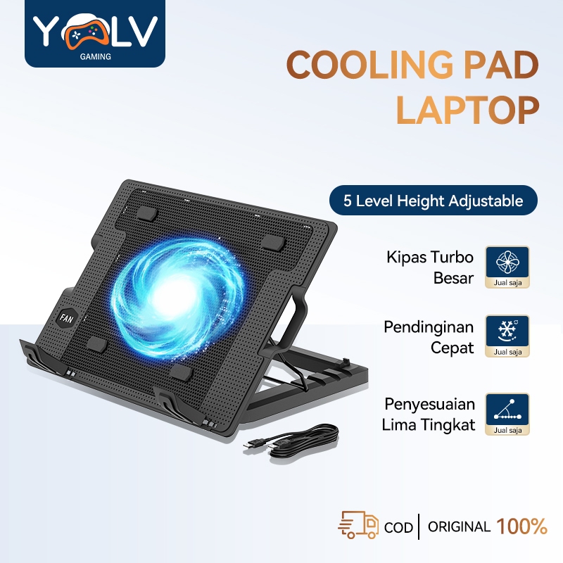 YLV Cooling Pad Laptop Kipas Pendingin Laptop Desktop Laptop Portable Silent