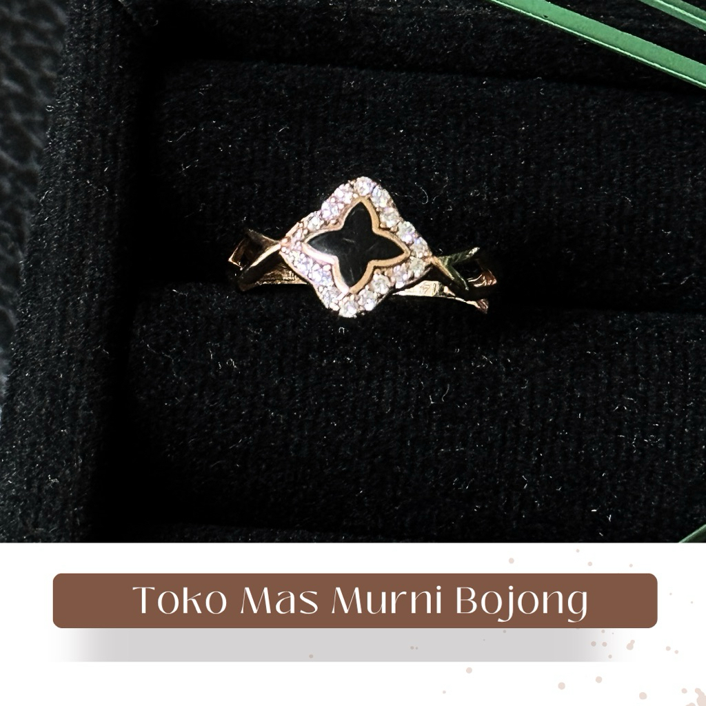 cincin emas model panklip 6K toko mas murni