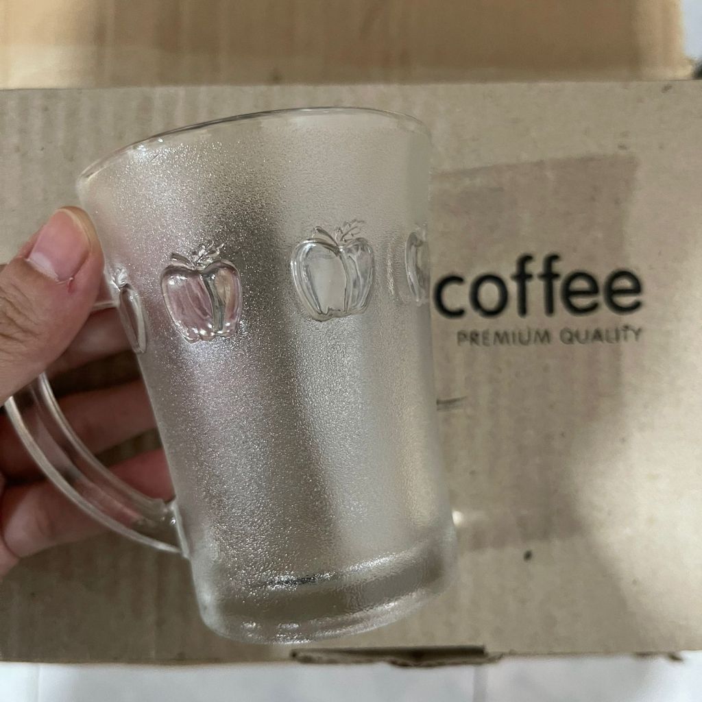 6PCS GELAS SET KOPI/ GELAS SET TEH/ GELAS 1 SET ISI 6PCS/CANGKIR SET/ CANGKIR BENING KACA/CANGKIR MY