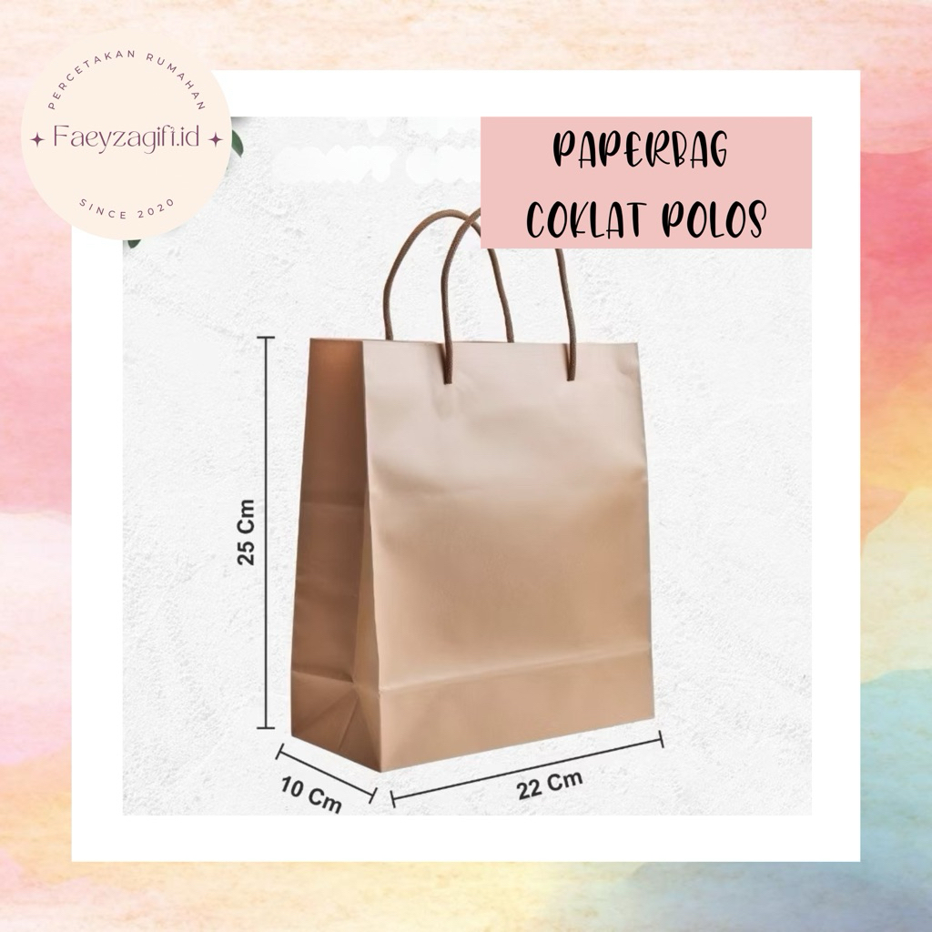 

PAPERBAG COKLAT POLOS / COCOK UNTUK BOX APOTEK MINI