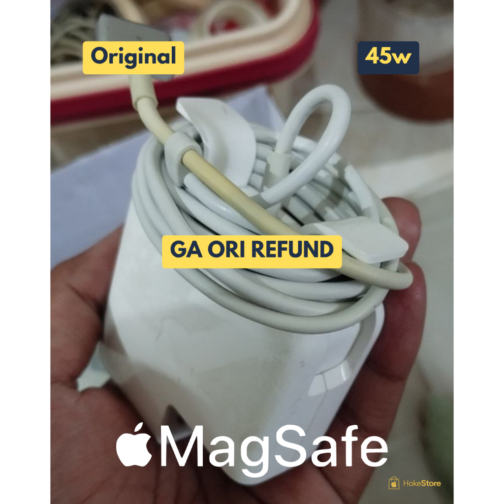 Macbook Charger Ori Magsafe 2 45W Second Apple Copotan 2nd Garansi