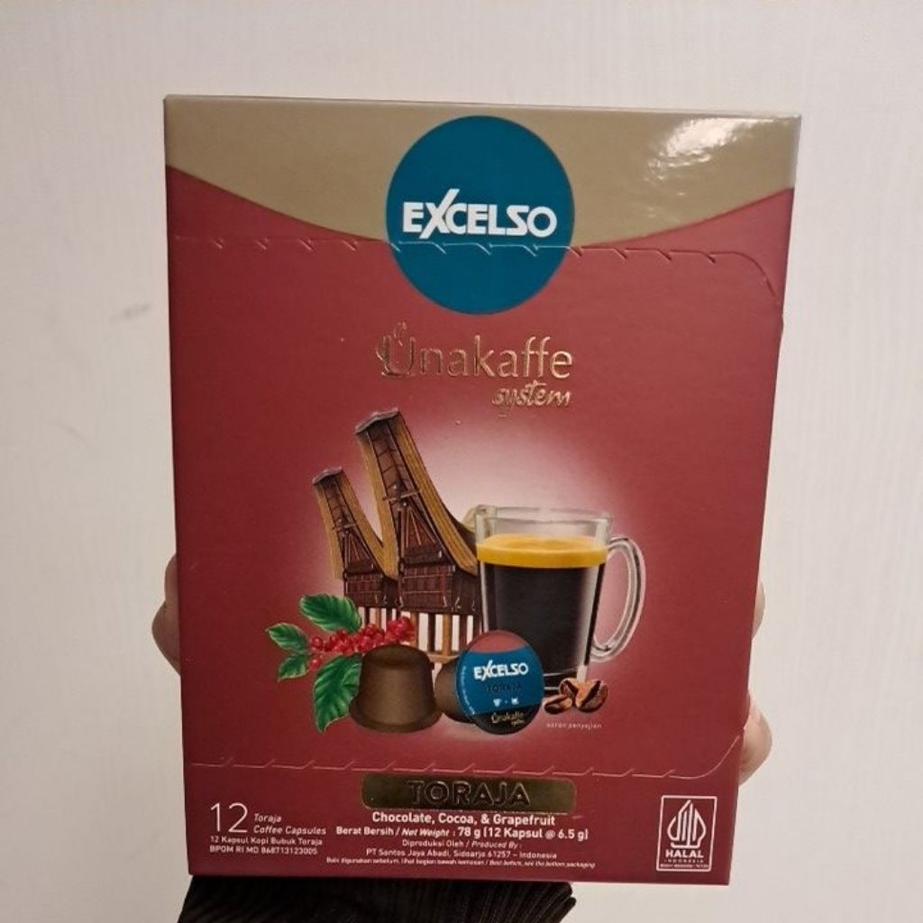 

Excelso Unakaffe Toraja 78gr ( 12 kapsul /6,5gr)