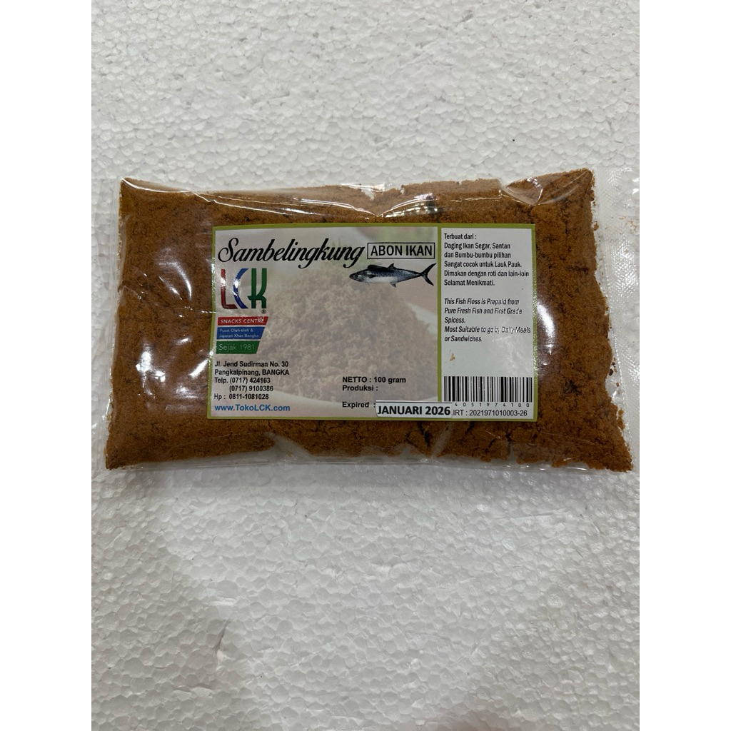 

Sambellingkung abon ikan tenggiri 100 gr