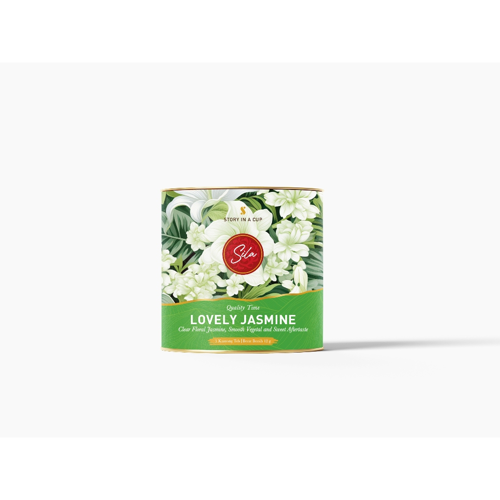 

Sila Artisan Tea - Lovely Jasmine - Canister Mini - Teh Premium - Green Tea