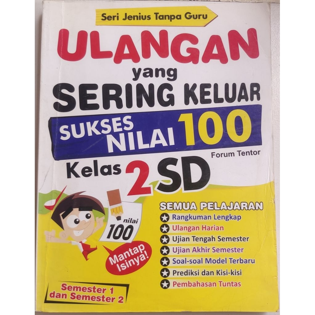 BUKI SERI JENIUS TANPA GURU ULANGAN YANG SERING KELUAR SUKSES NILAI 100 KELAS 2 SD ORIGINAL