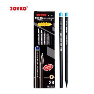 

Pencil 2B Joyko P-92 / Pensil Kayu Hitam Komputer Ujian Lusinan Grosir [1 BOX isi 12 PCS]