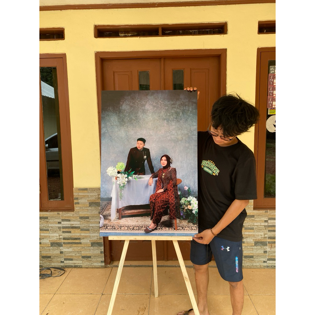TERLARIS Cetak Foto Bingkai Jumbo Ukuran 24r/20r/16r Cetak Foto Prewedding, Wedding, Keluarga