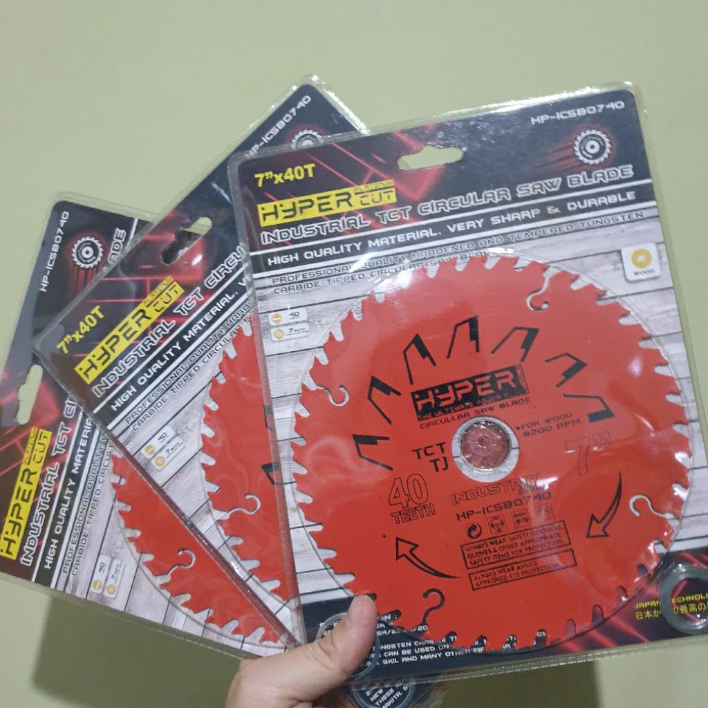 HYPER Industrial TCT Circular Saw Blade 7inch 40 Teeth