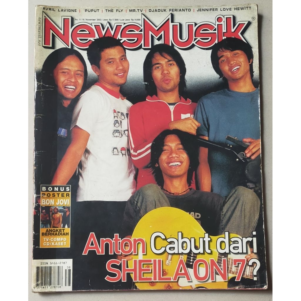 Majalah NewsMusik November 2002 : Cover Sheila on 7 - Soundtrack film AADC Sherina