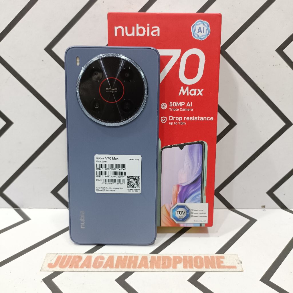 ZTE NUBIA V70 MAX 6/128GB HP BEKAS SECOND FULLSET