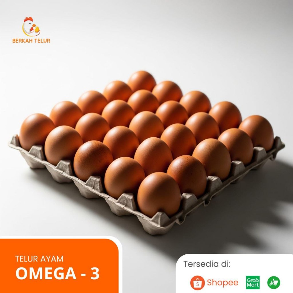 

Supplier Telur Ayam: Omega 3 & Semua Eropa Grade (AA, A, B, C) - (isi 30 butir/pack) - BERKAH TELUR