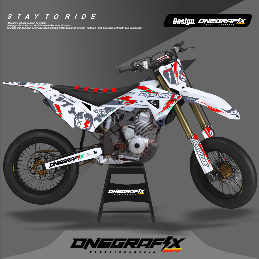 Decal Stiker KLX 150 BF / KLX 150 New / KLX d-tracker / KLX GORDON PREMIUM Full Body Variasi Custom