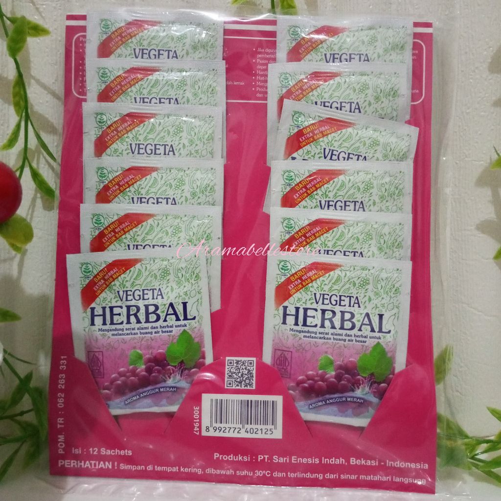 

Vegeta herbal 1 pack (isi 12sachet)