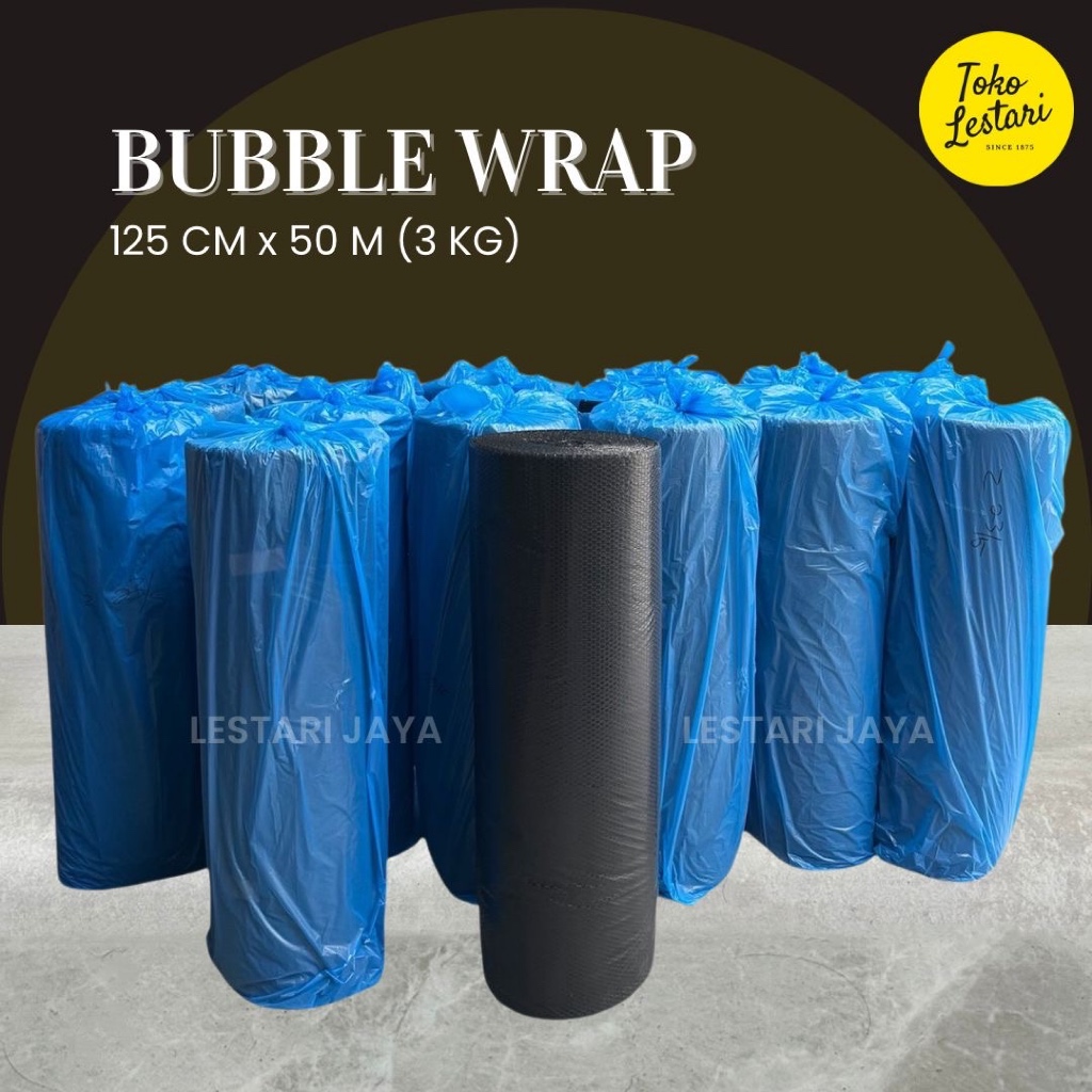 

Bubble Wrap Hitam 3 kg TEBAL Bubble Wrap 125 cm x 50 m
