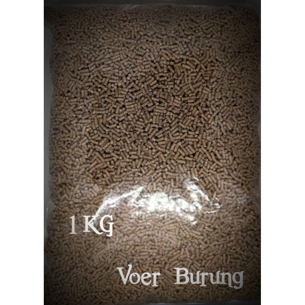 Voer Burung Kiloan 1KG Pelet Kemasan Kwalitas OK