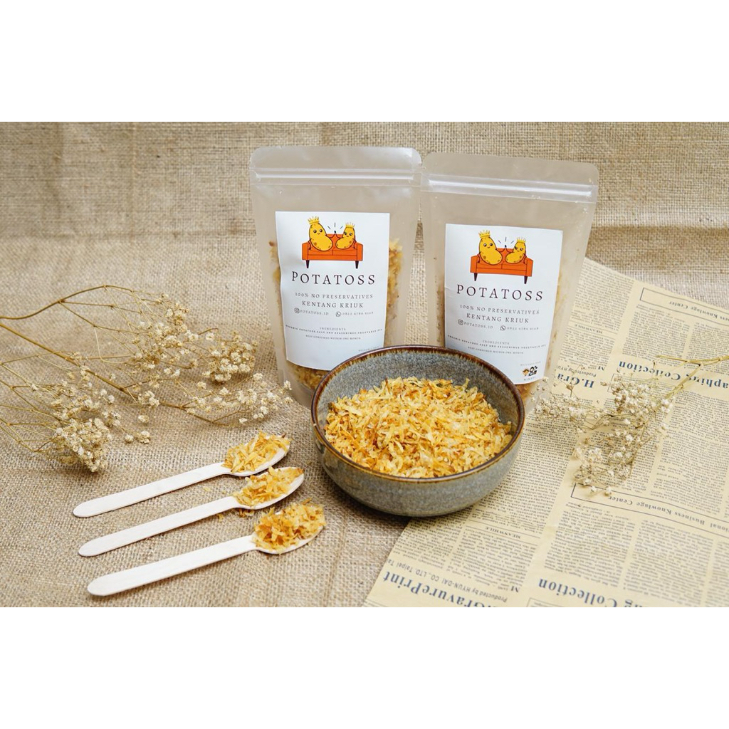 

(JUMBO 500GR - ORIGINAL) Potatoss Kentang Kriuk Serut