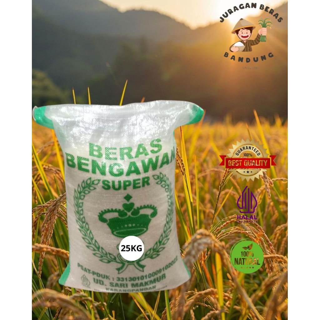 

Beras Pulen Cap Bengawan 20kg dan 25Kg Murah enak