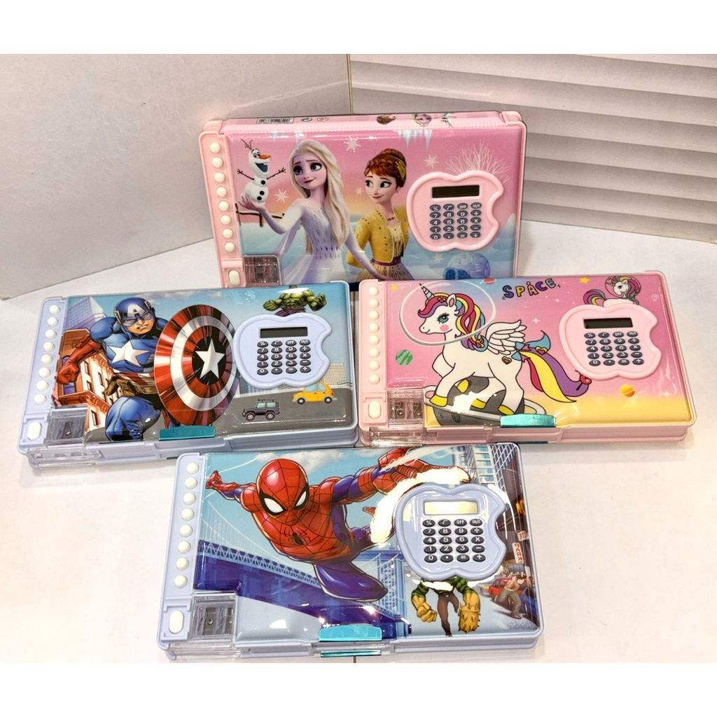 

TEMPAT PINSIL MAGNET 66-75 UNICORN FROZEN SPIDERMAN CAPTAIN AMERICA ADA KALKULATOR