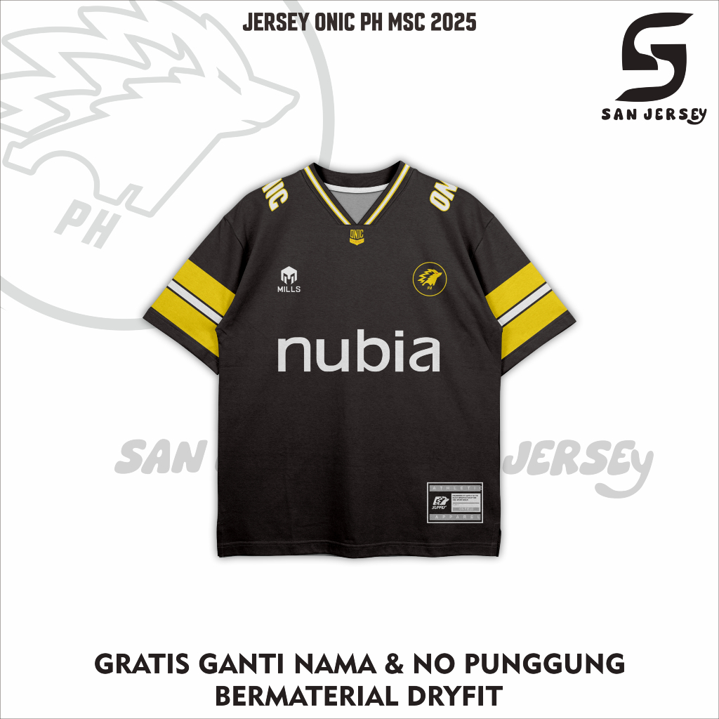 JERSEY ONIC PH BLACK MSC 2025 FULL PRINTING