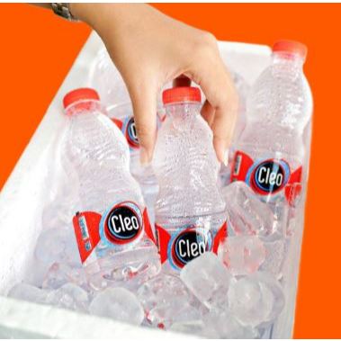 

Cleo air mineral 330ml 1dus isi 24 botol