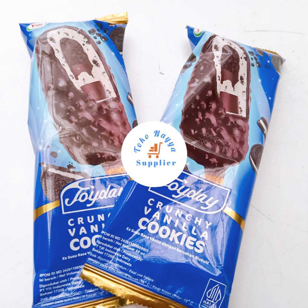 

Es Krim Joyday Crunchy Vanilla Cookies - Es Susu Vanilla dengan Remahan Biskuit