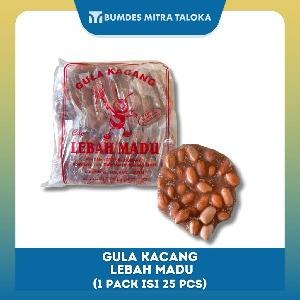 

GULA KACANG / AMPYANG / TING-TING KACANG CAP LEBAH MADU Khas Malang | ISI 25 PCS