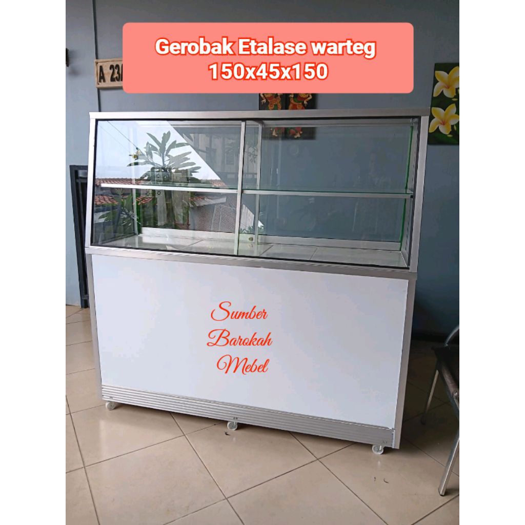 PROMO RAMADHAN Etalase Warteg rumah warung makan - GEROBAK WARUNG NASI (KHUSUS SEMARANG & SEKITARNYA