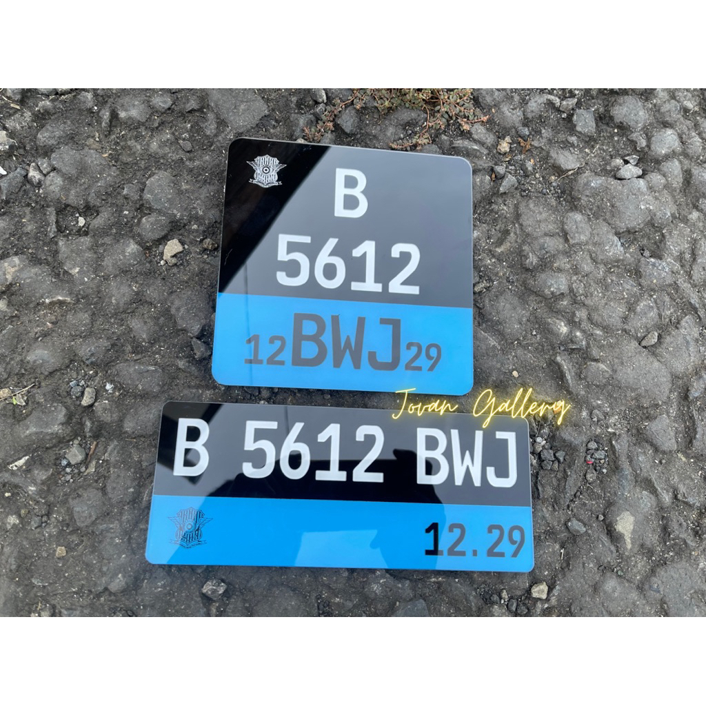 Plat nomor Vespa //  motor listrik variasi akrilik