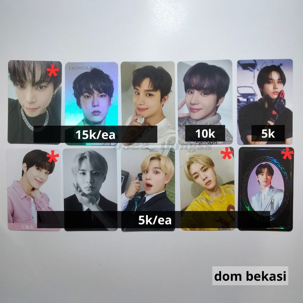 AAB PHOTOCARD OFFICIAL NCT 127 WAYV DOYOUNG JUNGWOO KUN MURAH INA