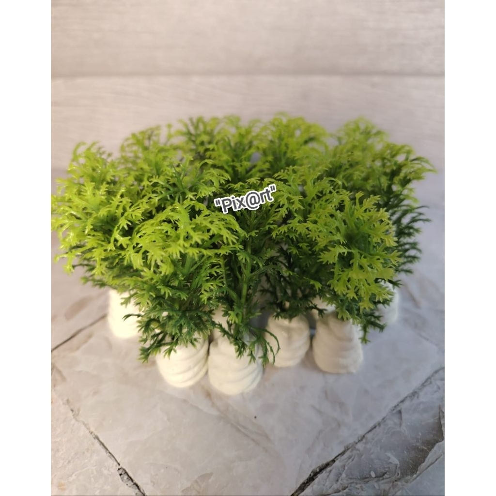 bunga rumput plastik hiasan aquarium/aquascape