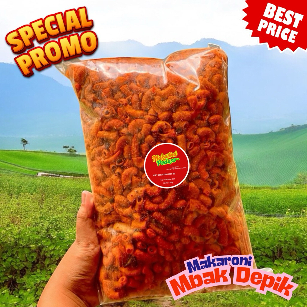

Makaroni Pedas Surabaya – 250g Teman Setia Lembur