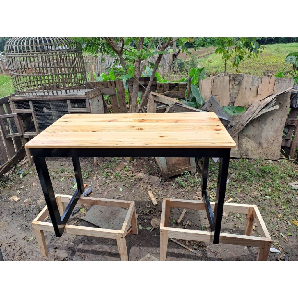 Meja jati belanda serbaguna 120x60x75 cm