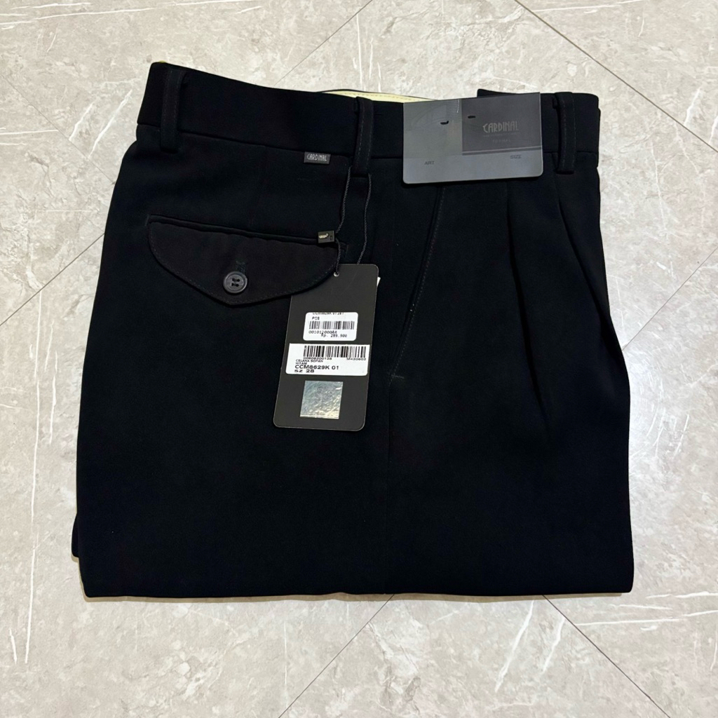 celana formal cardinal original rempel hitam Regular CCM8629K 01