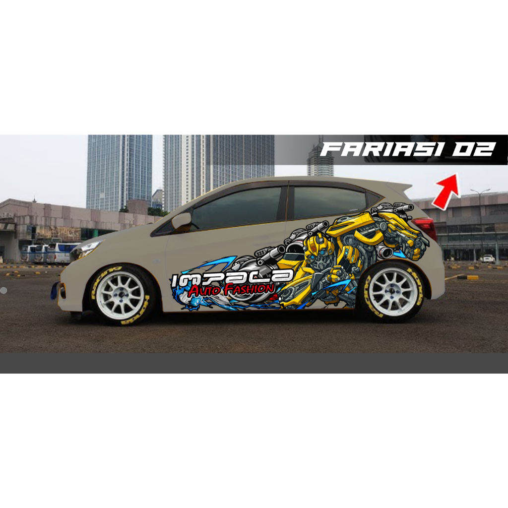 STIKER DECAL BRIO | JAZZ | AVANZA | SIGRA