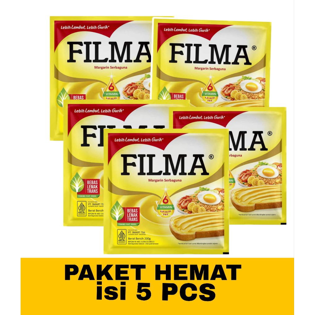 

Margarin Filma Isi 5 pcs /200 gr Promo hemat butter mentega filma