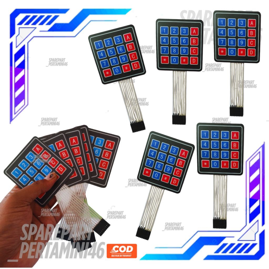 Tombol Keypad Pom Mini Digital Original Pertamini