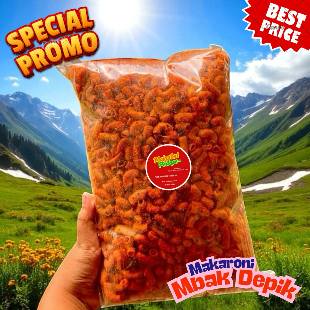 

Makroni Pedas Extra 250g | Makaroni Pedas Extra | Makaroni Pedas Kriyuk