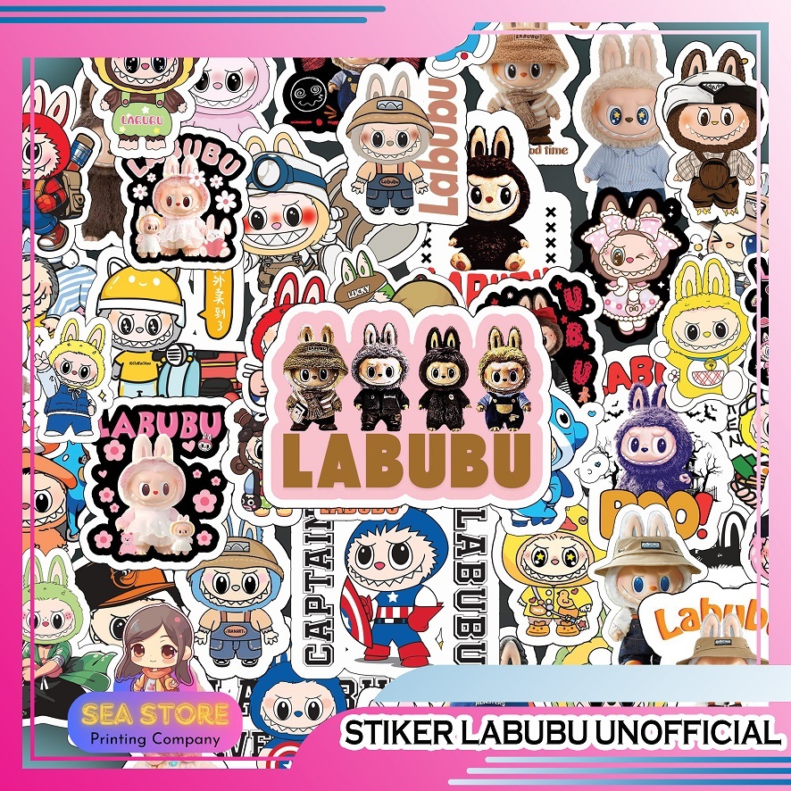 

PAKET 50PCS STIKER LABUBU UNOFFICIAL MURAH