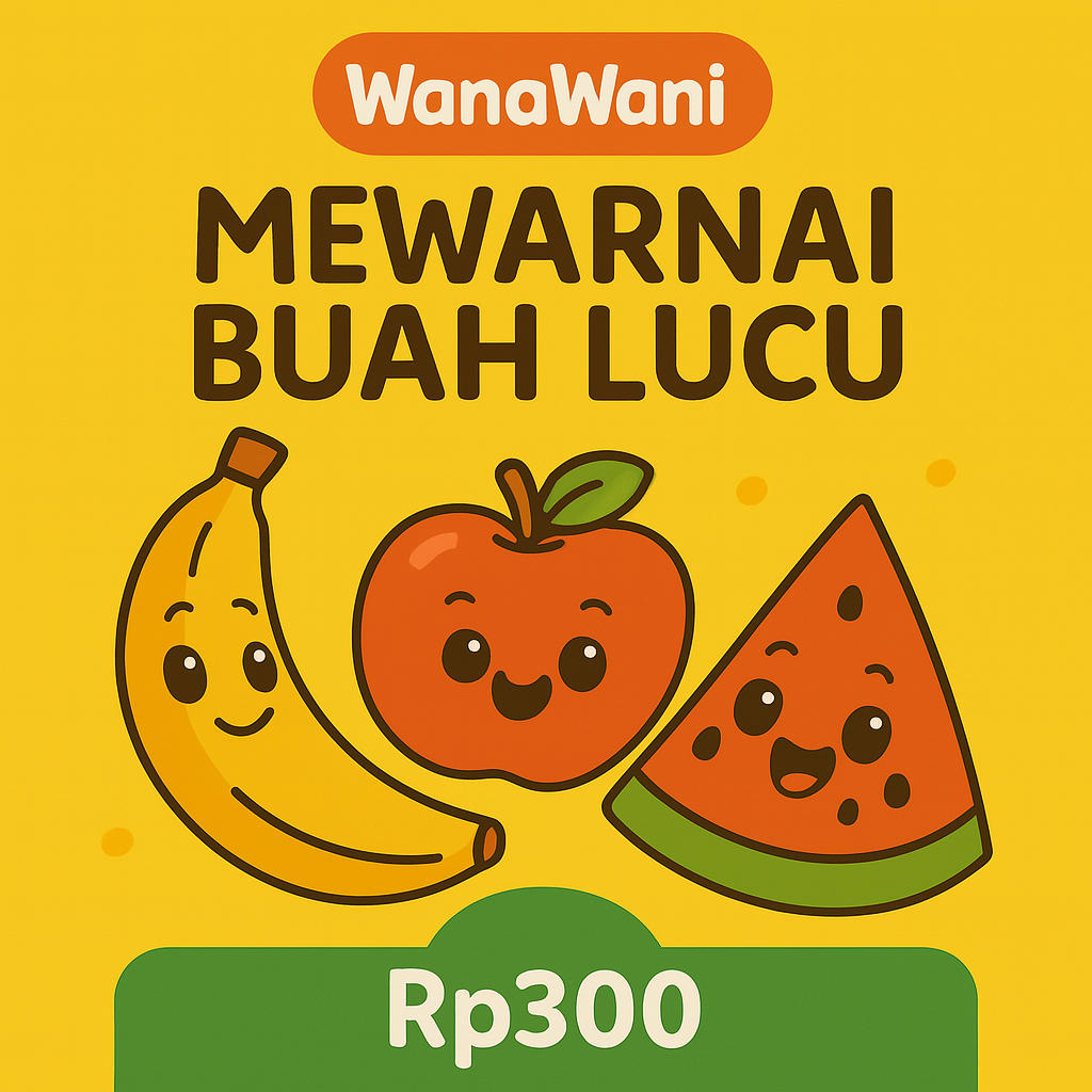 

Kertas Mewarnai Anak A5 Tema Buah Lucu | Rp300 per Lembar | Minimal 10 Lembar