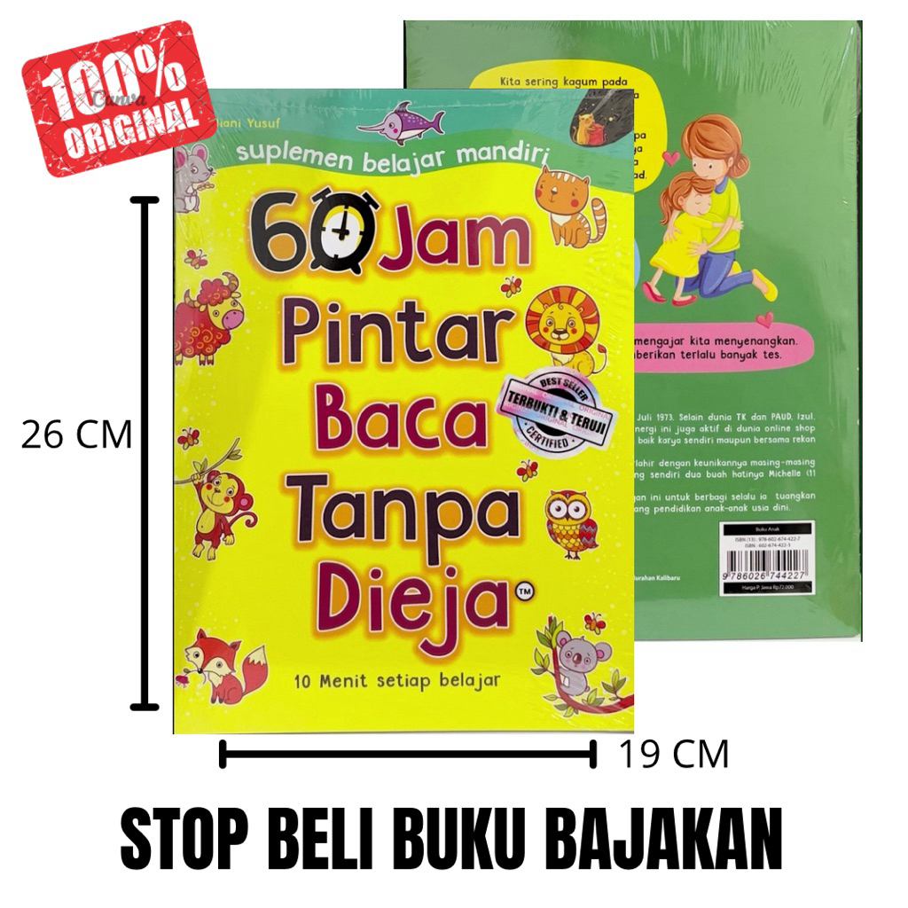 Buku 60 Jam Pintar Baca Tanpa Dieja