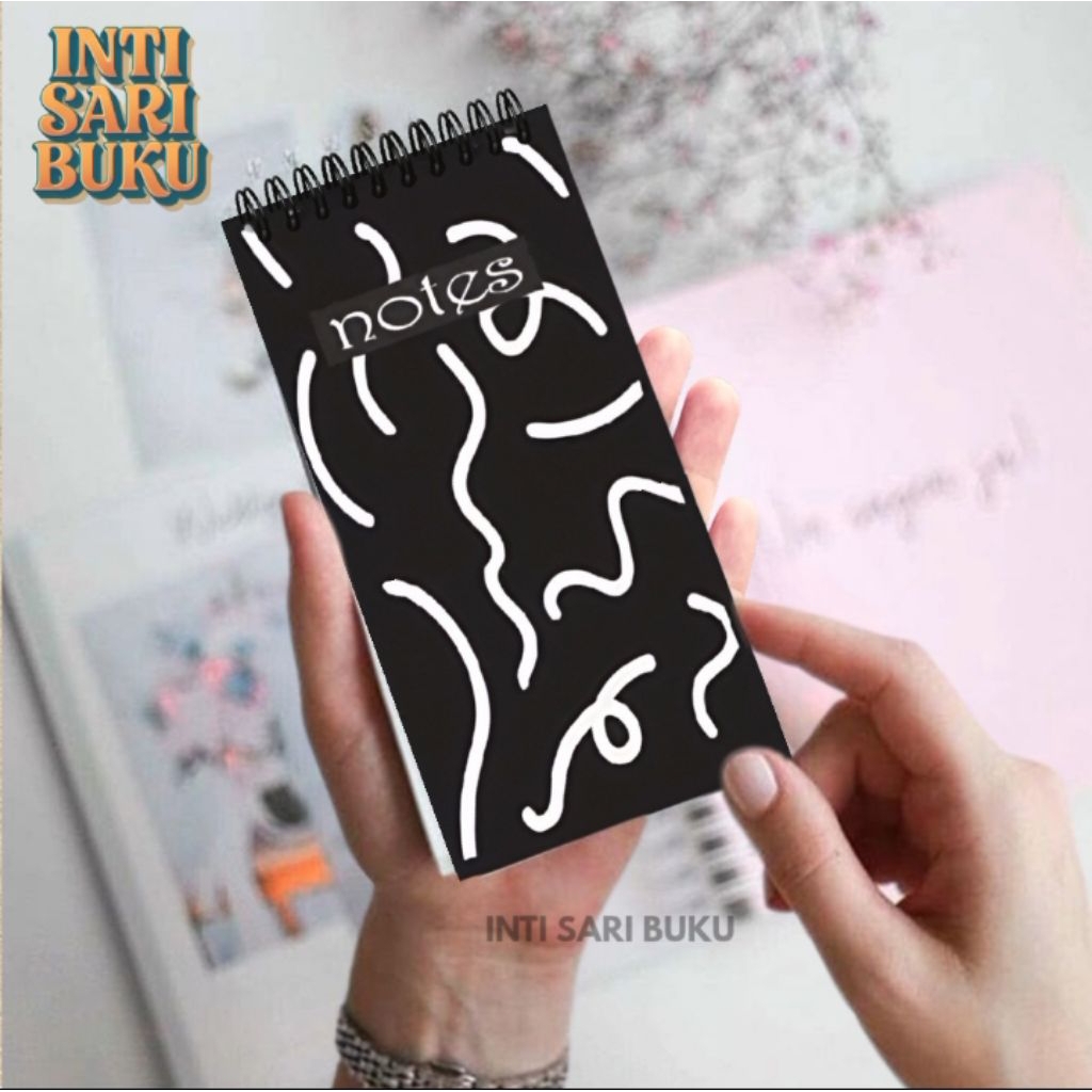

Notes Notebook Aesthetic / Isi 100 Halama/ Polos / Garis / Titik / Kotak / Buku Diary / Buku Jurnal 100 Sheet / Buku Catatan / Buku Note / Memo Catatan / Buku Aesthetic / Buku Tulis Ring Motif / Daily Planner / Notepad