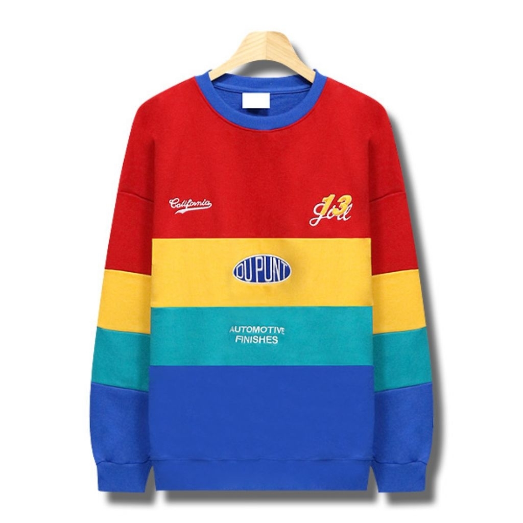 Crewneck Vintage Nascar Rancing DUPONT Multi colour Size XL