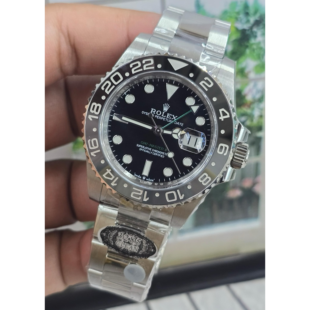 Jam Tangan Rolex Gmt Mesin swiss body swiss Kaliber 3285 Automatic