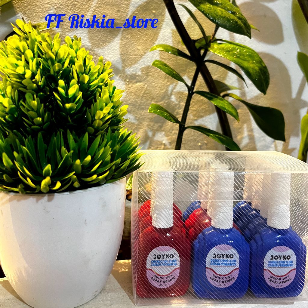 

TIP EX JOYKO JK 101 jK 101A CORRECTION FLUID BOTOL MERAH BIRU/TIP EX CAIR JOYKO
