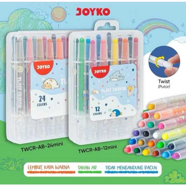 

Krayon Putar Mini TWCR-AB-12 ACRYLIC Twist Crayon JOYKO