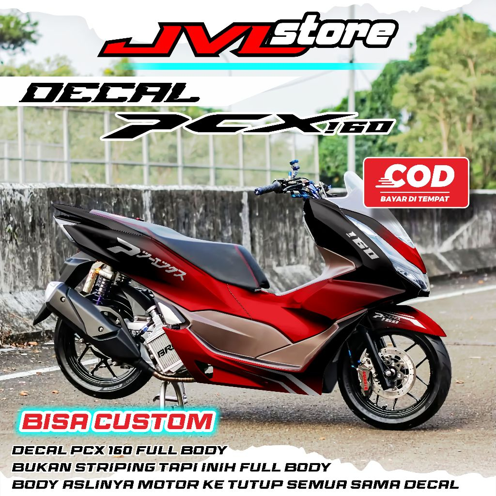 DECAL PCX 160 STIKER FULL BODY  STICKER VARIASI PCX BISA CUSTOM