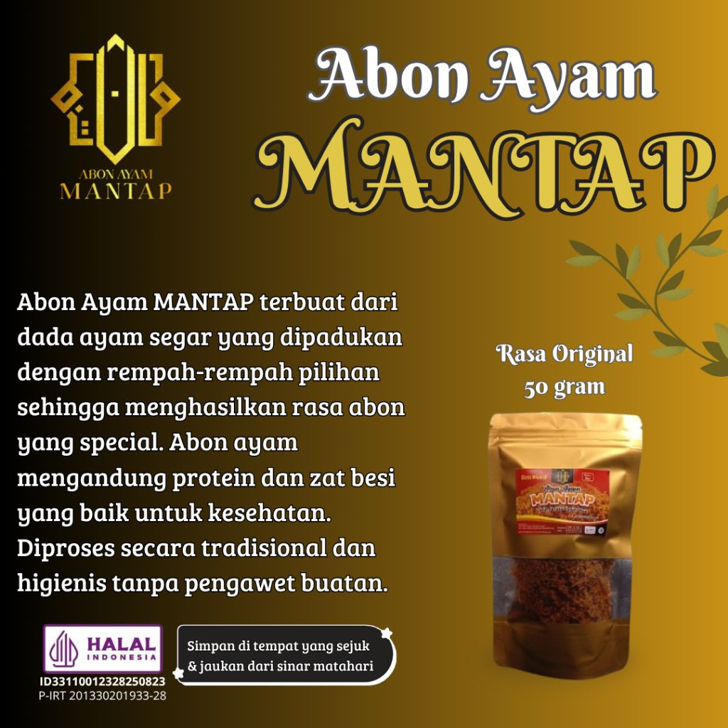 

Abon Ayam Mantap 50gr | Premium | Original