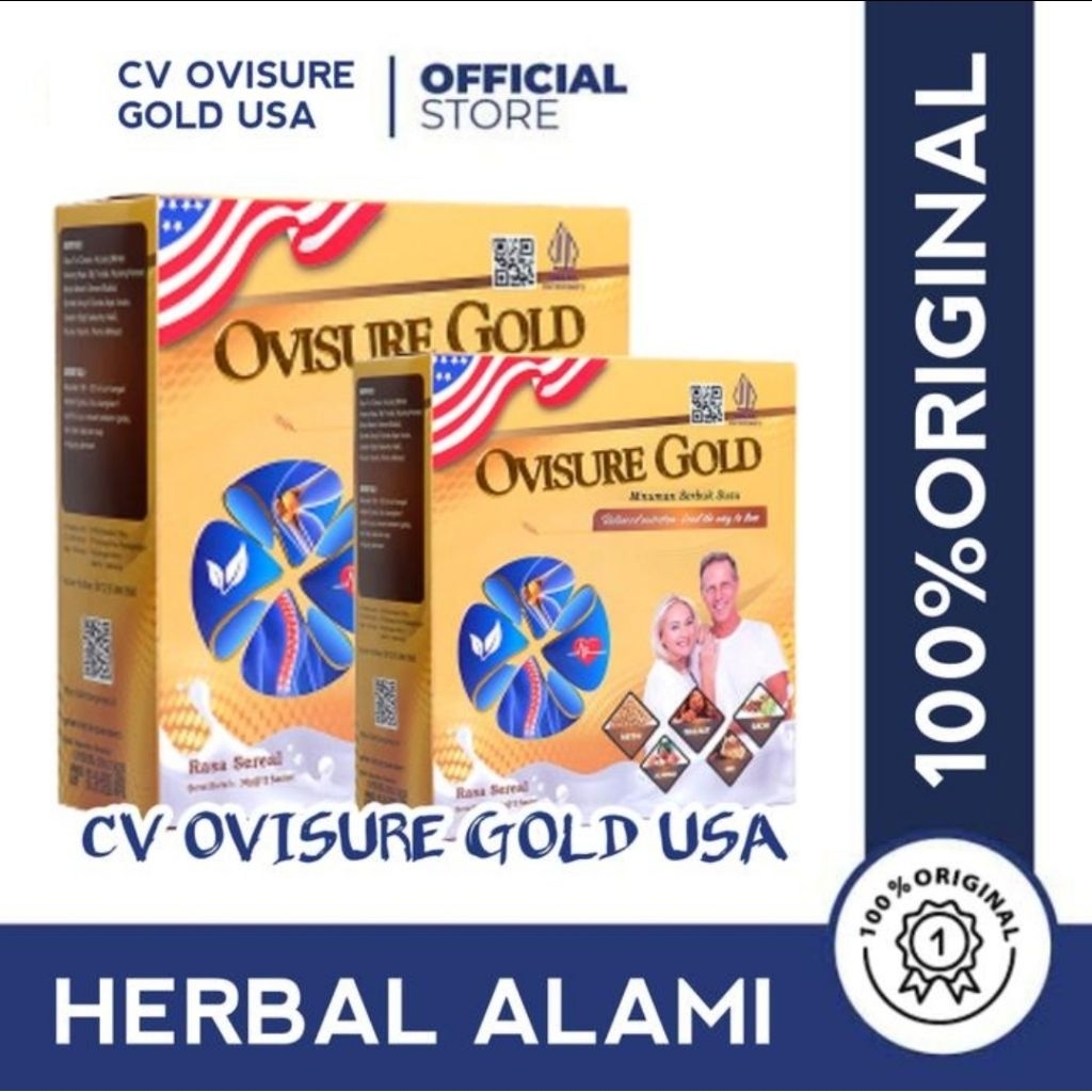 

Susu Ovisure Gold Original Obat Nyeri Sendi Tulang Otot Lutut Pinggang Bahu Encok Herbal Ampuh