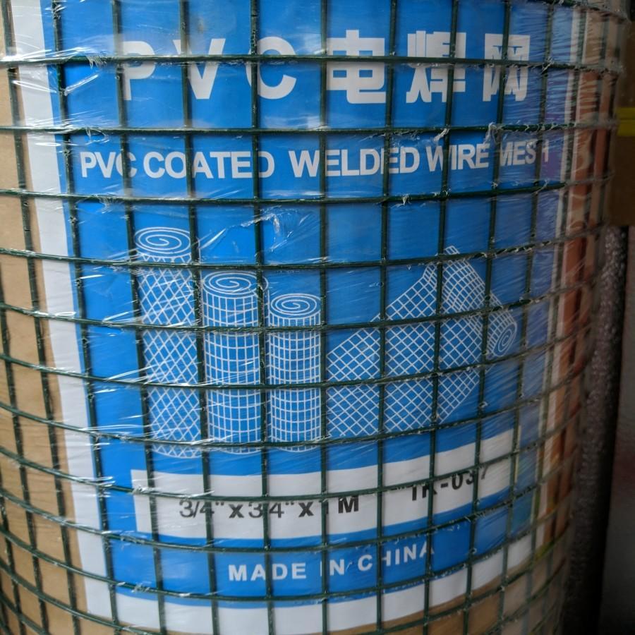 Kawat RAM Kawat Loket PVC Galvanis Hijau 3/4 25 Meter Tebal IGM